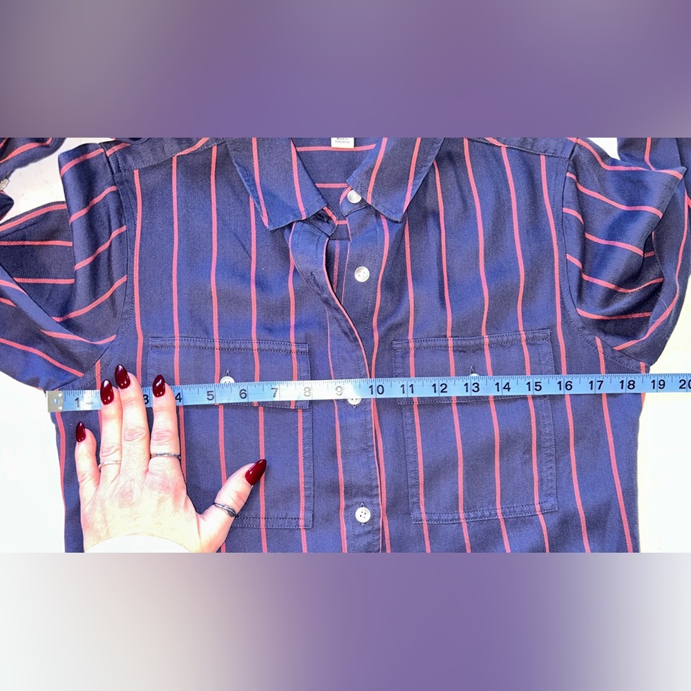 NWOT L.L. Bean Women’s (Medium fit)Soft-Washed Button Down Soft Tencel Shirt - Picture 13 of 16